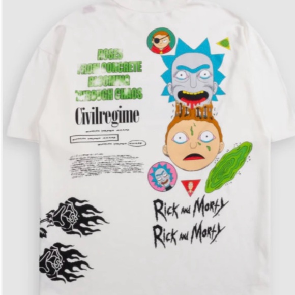 Rick and Morty x Civilregime T-shirt - Picture 1 of 3